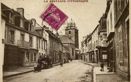 22 LOUDEAC Rue Notre-Dame Et L'église Landau 1930 - Loudéac