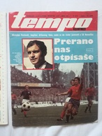 1973 TEMPO YUGOSLAVIA SERBIA SPORT FOOTBALL MAGAZINE NEWSPAPERS HRVOJE HORVAT HANDBALL Lou Ferrigno OFK BEOGRAD D BAJIC - Autres & Non Classés