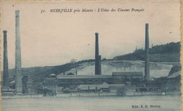 Guerville : Guerville Près Mantes - L'Usine Des Ciments Français - Guerville