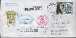 TAAF MARION DUFRESNE Posté En Mer PAQUEBOT  Timbres N° 360 Oblit. 974 Le Port Réunion 3-5 2003 - Briefe U. Dokumente