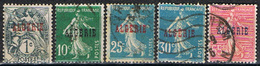 ALGÉRIE 152 // YVERT  2, 8, 14, 15, 25 //  1924 - Timbres-taxe