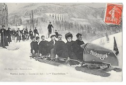 MOREZ (39) Course De Bob Le Tourbillon Gros Plan Bobsleigh - Morez