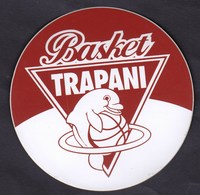 Basketball / Basket Trapani / Dolphin / Adesivo Sticker Label Autocollant / Pallacanestro - Apparel, Souvenirs & Other