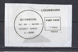 Luxembourg  2017  Vignette Pré Payé   Bettembourg - Used Stamps