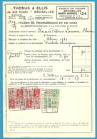 Fiscale Zegels 1 Fr + 0.30 Fr..TP Fiscaux / Op Dokument Douane En 1937 Taxe De Transmission Et De Luxe - Documenti