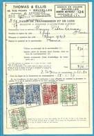 Fiscale Zegels 10 Fr + 0.30 Fr..TP Fiscaux / Op Dokument Douane En 1937 Taxe De Transmission Et De Luxe - Documentos