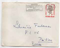 Belgique--1960-- Lettre De Bruxelles  Pour POITIERS-86 (France) -- Timbre Seul Sur Lettre - Cachet - Storia Postale