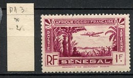 Sénégal Poste Aérienne 1935 Y&T N°PA3 - Michel N°F152 * -  1f Avion Survolant Un Site - Airmail