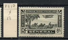 Sénégal Poste Aérienne 1935 Y&T N°PA10 - Michel N°F159 * -  8f Avion Survolant Un Site - Posta Aerea