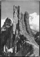 DOLOMITI - TORRI DEL VAJOLET - EDIZ. GHEDINA - VIAGGIATA DA POZZA DI FASSA 23.06.1959 - ANNULLO CONALBI - Escalade