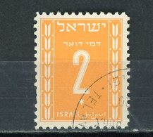 ISRAEL : -  T TAXE - N° Yvert 6 Obli - Timbres-taxe