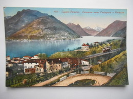 CPA "Lugano Paradiso - Panorama Verso Castagnola E Porlezza" - Paradiso