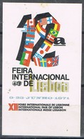 Sello Viñeta LISBOA (Portugal) 1971. Feira Internacional Industria, Label, Cinderella * - Ongebruikt