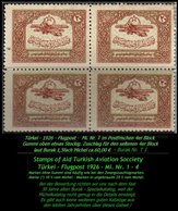 Luftfahrt - Mi. Nr. 1 Im Postfrischen 4er Block - Unused Stamps