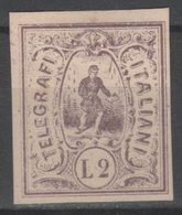 ITALIA 1864 - Saggi Hummel - L. 2 Bruno - Firmato          (g5516) - Altri & Non Classificati