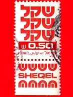 ISRAELE -  Usato - 1980 - Simboli - Standby Sheqel - 0.50 - Gebraucht (mit Tabs)