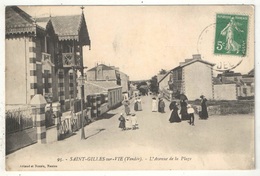 85 - SAINT-GILLES-SUR-VIE - L'Avenue De La Plage - AN 95 - Andere & Zonder Classificatie