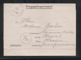 KRIEGSGEFANGENENPOST NAZI GERMANY THIRD REICH WW2 FROM PRISONER WAR POW CAMP STALAG IVG BONN DUISDORF TO KAZIMIERZA WIEL - Camps De Prisonniers