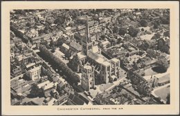 Chichester Cathedral From The Air, Sussex, 1949 - Tuck's Postcard - Chichester