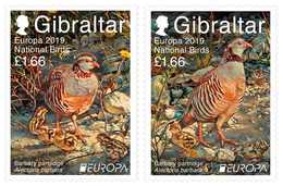 SALE!!! GIBRALTAR 2019 EUROPA NATIONAL BIRDS 2 Stamps MNH ** - 2019