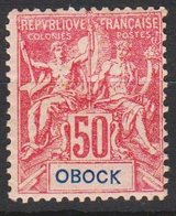 Obock No 42* - Unused Stamps