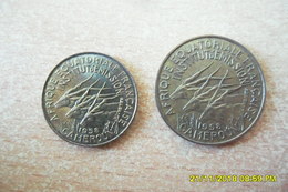 Lot De Deux Monnaies "Cameroun" 5 Francs Et 10 Francs 1958 En TTB++ à SUP - Camerun