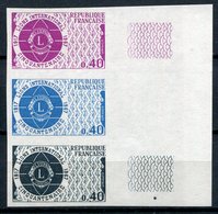 1967 - FRANCIA-EPREUVE LUXE-LIONS CLUB-3 VAL.- M.N.H.- LUXE !! - Sonstige & Ohne Zuordnung