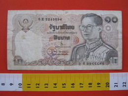 BN.01 BANCONOTA USATA VEDI FOTO - THAILANDIA  10 BHAT - Tailandia