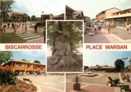 BISCARROSSE PLACE MARSAN CARTE MULTIVUES - Biscarrosse