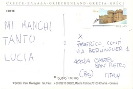 FALASARNA CRETE VIAGGIATA X ITALIA - Cartas & Documentos