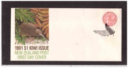 NZFDC222  -  WANGANUI   17.4.1991    /   FDC  Y.&T. Nr. 1109   ( CAT. A.C.S.  Nr. 976  ) - Kiwi