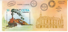 Treinen Trains Tren Zug Cuba Kuba Michel Bloc 65 Mint - Trains