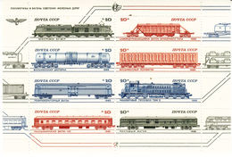 Treinen Trains Tren Zug CCCP Sowjetunion Sowjetunie 1985 Michel 5515-5522 Mint - Trains