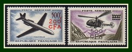 Réunion CFA N° PA 56 57 ** (cote XX) Avion Hélicoptère - Luftpost