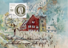 2012 , LIECHTENSTEIN , VADUZ - AÑO NUEVO - URIEL - Lettres & Documents