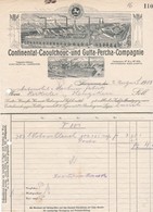 Continental-Caoutchouc- Und Gutta-Percha-Compagnie, Hannover. Rechnung 1908 Nach Menziken (Schweiz) - Cars