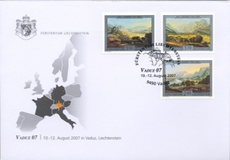 2007 , LIECHTENSTEIN , VADUZ 07 - ARTE ,PINTURA - JOH. L. BLEULER - Covers & Documents