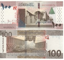 SUDAN  New 100 Sudanese Pounds   PW77a   Dated  2019 (  Pyramids Of Meroл At Front +  Hydroelectric Dam At Back ) - Sudan