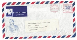 Scheepspost Bootpost Par Bateau By Boat Mail Maastricht Maaspromenade 27 Via Sittard Naar België (1994) Neopost RN5300 - Maschinenstempel (EMA)