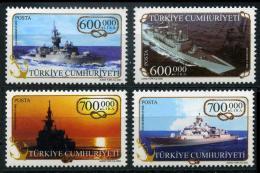 TURKEY 2003 (**) - Mi. 3359-62, Fleet Vessels - Unused Stamps