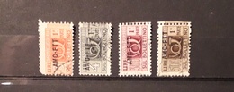 Italia Trieste AMG-FTT 1949-53 4 Pacchi Postali Corno 1° Parte L. 3 L.4 L.300 E L.500 - Postal And Consigned Parcels