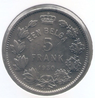 ALBERT I * 5 Frank / 1 Belga 1930 Vlaams  Pos B * Nr 5363 - 5 Francs & 1 Belga