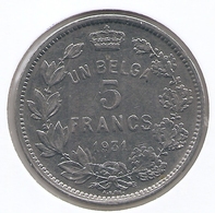 ALBERT I * 5 Frank / 1 Belga 1931 Frans Pos A * Nr 6420 - 5 Francs & 1 Belga