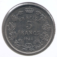 ALBERT I * 5 Frank / 1 Belga 1932 Frans Pos B * Nr 5399 - 5 Frank & 1 Belga