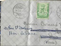 Luxembourg Lettre De 24 08 1939  De  Walferdange Vers Bar Le Duc ( 55 ) - Storia Postale