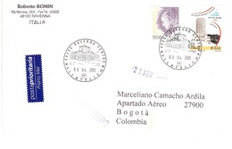 LETTERA X COLOMBIA CON €0,62 TORINO 2006 SESTRIERE - Winter 2006: Turin