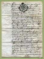 DOCUMENT De 1768  : " BOURMONT - BAILLAGE DU BASSIGNY "  Sur Papier Parchemin (LORRAINE) - Seals Of Generality