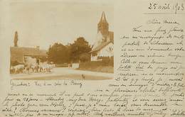 03 Gennetines Vue D'un Coin Du Bourg Carte Photo Voyagée En 1903 - Altri & Non Classificati