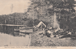 Vintage 1905-1910 - Sunday Camp Camping - Lake Timagaming Mistassini - Animated - 2 Scans - Otros