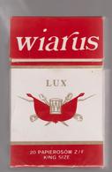 WIARUS- Empty Polish  Cigarettes Carton Box - Around (environ) 70 - Zigarettenetuis (leer)